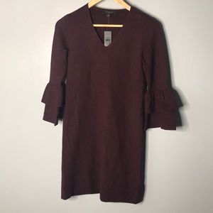 Ann Taylor Burgundy Sweater Dress NWT size XSP